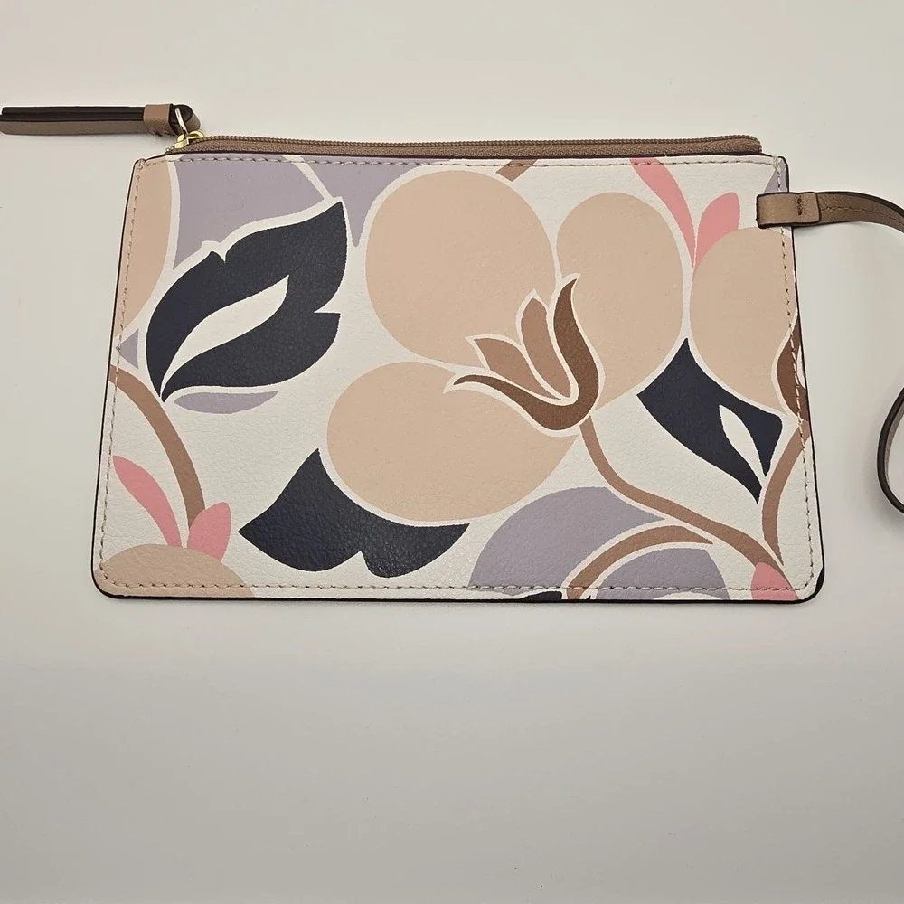 KATE‎ SPADE Cameron Breezy Floral Wristlet Pink Blue -352